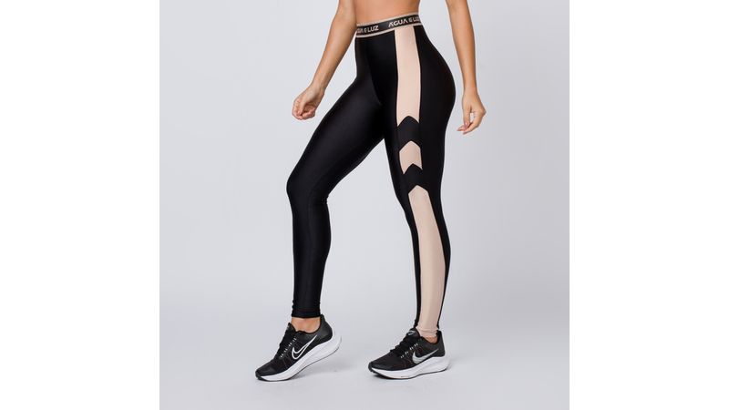 Calça Legging Feminina Preta com Tecido de Secagem Rápida