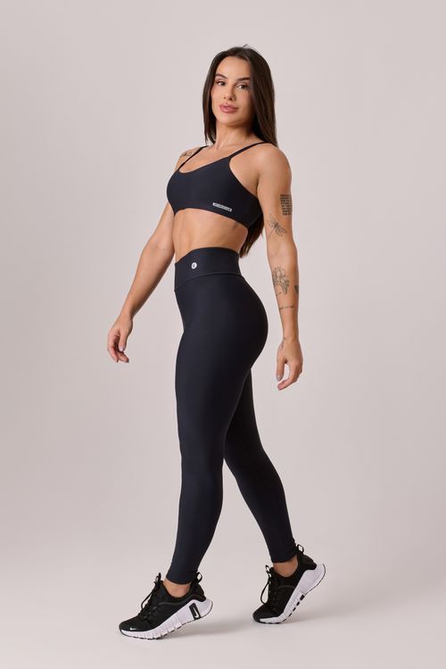 Conjunto poliamida comfort preto básico