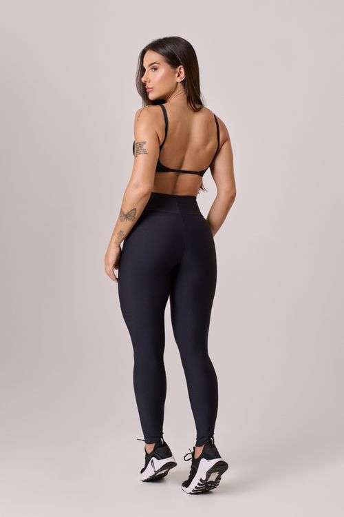 Conjunto poliamida comfort preto básico